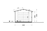 Holzgarage CLASSIC (34 mm), 3.6x5.4 m, 20 m² specification 6