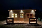 Blockbohlenhaus mit Terrasse ALTURA (34+34 mm), 31 m² + 8 m² customer 2