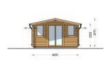 Gartenhaus aus Holz OLYMP (34 mm), 4x3 m, 12 m² specification 2