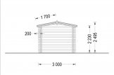 Gartenhaus aus Holz STRONGHOLD (44 mm), 3x6 m, 18 m² specification 5