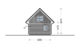 Kleines Holzhaus zum Wohnen KARINA RV (Isoliert, KfW55), 46 m² specification 5