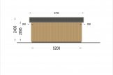Holzgarage LORA (Elementbauweise), 3.2x5.2 m, 16.6 m² specification 5