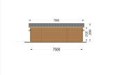 Gartenhaus aus Holz LEA S (34 mm), 30.50 m² specification 4