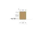 Gartenbüro PREMIUM S (Isoliert, 34 mm + Holzverschalung), 2x3 m, 5 m² specification 3