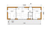 Holzhaus zum Wohnen BELLA I RV (Isoliert, KfW55), 46 m² specification 1