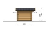 Gartenhaus aus Holz OLYMP (34 mm), 4x3 m, 12 m² specification 3