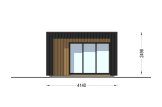 Gartenhaus aus Holz LAYLA (Isoliert, 34 mm + Verschalung), 4x3 m, 10 m² specification 2