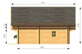 Blockbohlenhaus LANGON (120 mm) 108 m² mit extra Schneelast specification 4