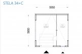 Holzgarage Mit Schuppen SILVIA F PLUS (34 mm + Holzverschalung), 6x6 m, 36 m² specification 1