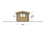 Gartenhaus aus Holz ELEONORA (44 mm), 6.6x3 m, 20 m² specification 3
