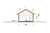 Gartenhaus aus Holz ELSA (Isoliert, 34 mm + Holzverschalung), 4x7 m, 28 m² specification 6