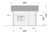 Blockbohlenhaus mit Schlafboden AVIGNON S (Extra Isoliert, 44+44 mm), 20 m² + 16 m² specification 4
