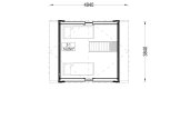 Blockbohlenhaus SARA (34 mm + Holzverschalung), 20 m² specification 2