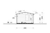 Gartenhaus aus Holz DEVON (34 mm), 6x4 m, 24 m² specification 6