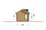 Gartenhaus aus Holz CLOCKHOUSE (34 mm), 4x3 m, 12 m² specification 3