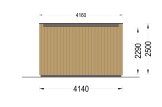 Gartenbüro PREMIUM S (Extra Isoliert, 34 mm + Holzverschalung), 4.1x2.4 m, 10 m² specification 4