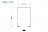 Holzgarage mit Flachdach SILVIA F (34 mm + Holzverschalung), 4x6 m, 24 m² specification 1