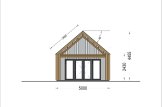 Blockbohlenhaus AGATA S (34 mm + Holzverschalung), 39 m² specification 3