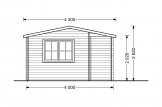 Gartenhaus aus Holz OSLO (34 mm), 5x4 m, 20 m² specification 3