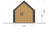 Blockbohlenhaus SALLY (Isoliert, 34 mm + Holzverschalung), 20 m² specification 4