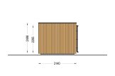 Gartenhaus aus Holz AMARA (34 mm + Holzverschalung), 4x3 m, 10 m² specification 5