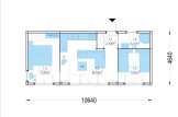 Modernes Ferienhaus aus Holz PREMIUM S (34 mm + Holzverschalung), 10.5x4.5 m, 47 m² specification 1