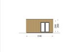 Modern Gartenhaus PREMIUM (Extra Isoliert, 34 mm + Holzverschalung), 6x5 m, 30 m² specification 5