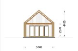 Blockbohlenhaus AGATA S (44 mm + Holzverschalung), 39 m² specification 3