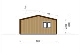 Blockbohlenhaus SELENE S (44 mm + Holzverschalung), 63 m² specification 3