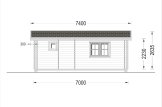 Mobilheim aus Holz ARGO M-N S (44+44 mm), 5x9 m, 35 m² specification 5