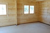 Doppelgarage aus Holz MULTI (44 mm) 6x6 m mit Carport 3x6 m customer 3