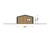 Blockbohlenhaus SELENE (Isoliert, 44 mm + Holzverschalung), 54 m² specification 3