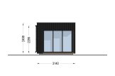 Gartenhaus aus Holz AMARA (34 mm + Verschalung), 4x3 m, 10 m² specification 3