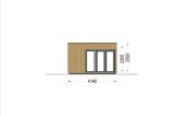 Modern Gartenhaus PREMIUM (34 mm + Holzverschalung), 7.5x4 m, 30 m² specification 5