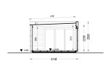 Gartenbüro PREMIUM (34 mm + Holzverschalung), 5x4 m, 18 m² specification 6