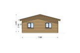 Schlüsselfertiges Holzhaus zum Wohnen JULIA RV (Isoliert, KfW55), 95 m² specification 3