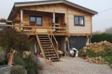 Blockbohlenhaus LINDA (Isoliert, 44+44 mm), 78 m² + 15 m² Terrasse customer 3