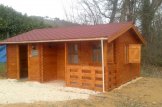 Blockbohlenhaus NANTES (44 mm) 30 m² customer 2