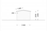 Gartenhaus aus Holz ELEONORA S (44 mm), 6.6x3 m, 19.8 m² specification 5