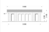 Blockbohlenhaus MILA (44 mm), 56 m² specification 2