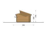 Holzgarage TWIN (44 mm), 4x6 m, 24 m² specification 4