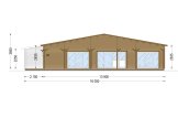 Holzhaus RIVIERA S (44+44 mm), 130 m² specification 2