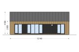 Kleines Holzhaus zum Wohnen ADALINE RV (Isoliert, KfW55), 42 m² specification 2