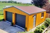 Doppelgarage aus Holz SILVIA DUO (34 mm + Holzverschalung), 6x6 m, 36 m² customer 1