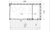 Gartenhaus aus Holz AMARA mit Schuppen (34 mm + Verschalung), 6x3 m, 15 m² specification 1