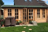 Gartenhaus aus Holz DEVON (Isoliert, 34+34 mm), 6x4 m, 24 m² customer 2