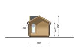 Gartenhaus aus Holz CLOCKHOUSE (44 mm), 4x3 m, 12 m² specification 5