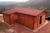 Blockbohlenhaus DIJON (44 mm), 43 m² customer 1
