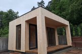 Gartensauna DELLA (34 mm + Holzverschalung), 4,6 x 2,1 m, 7,2 m² mit Terrase 6,7 m² customer 3