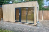 Gartenbüro PREMIUM (Extra Isoliert, 34 mm + Holzverschalung), 5x3 m, 15 m² customer 2